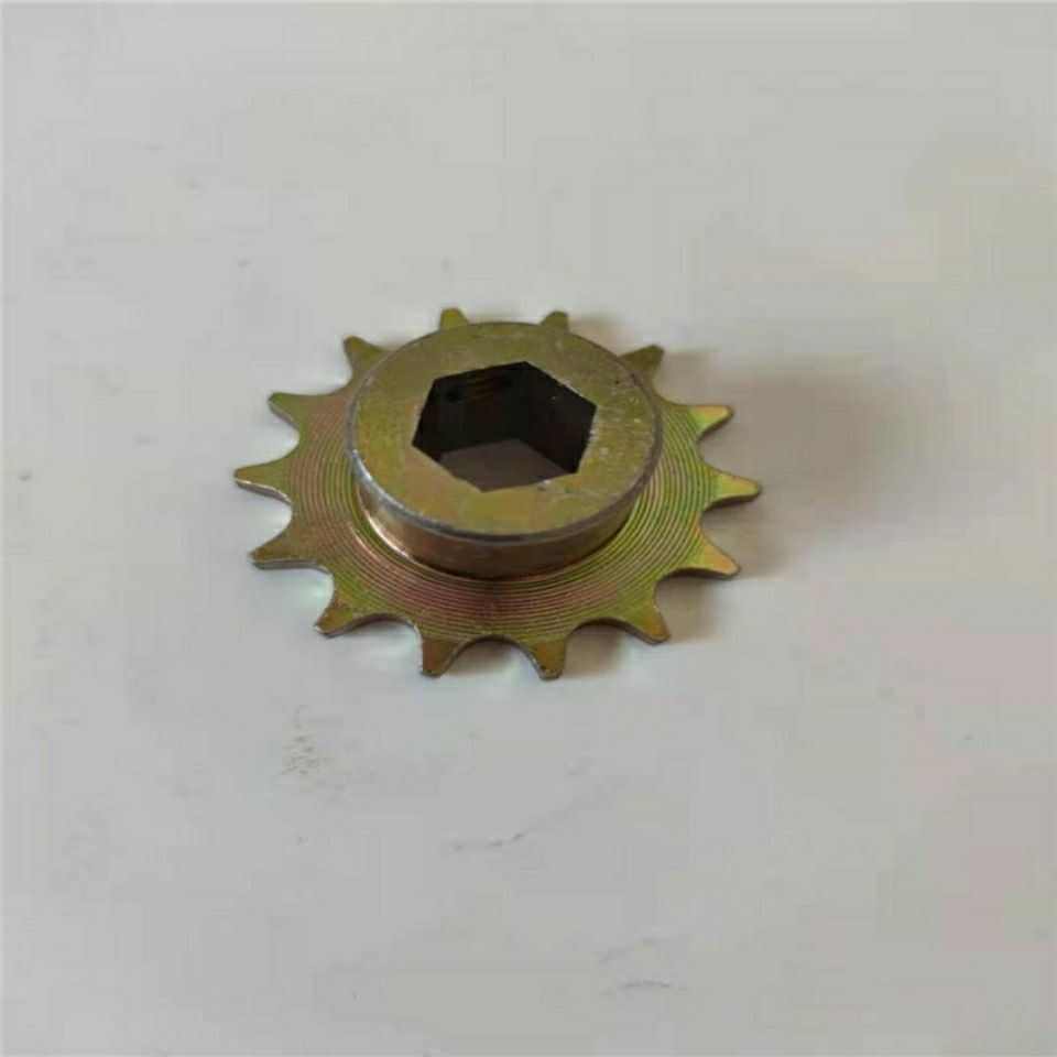 播种机链轮4分链轮420 428链轮 16 17 18六方孔14齿链轮