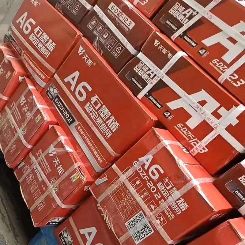 电动地牛电瓶 天能电池 12V6-DZF-20.3 4块 铅酸蓄电池60伏20.3安