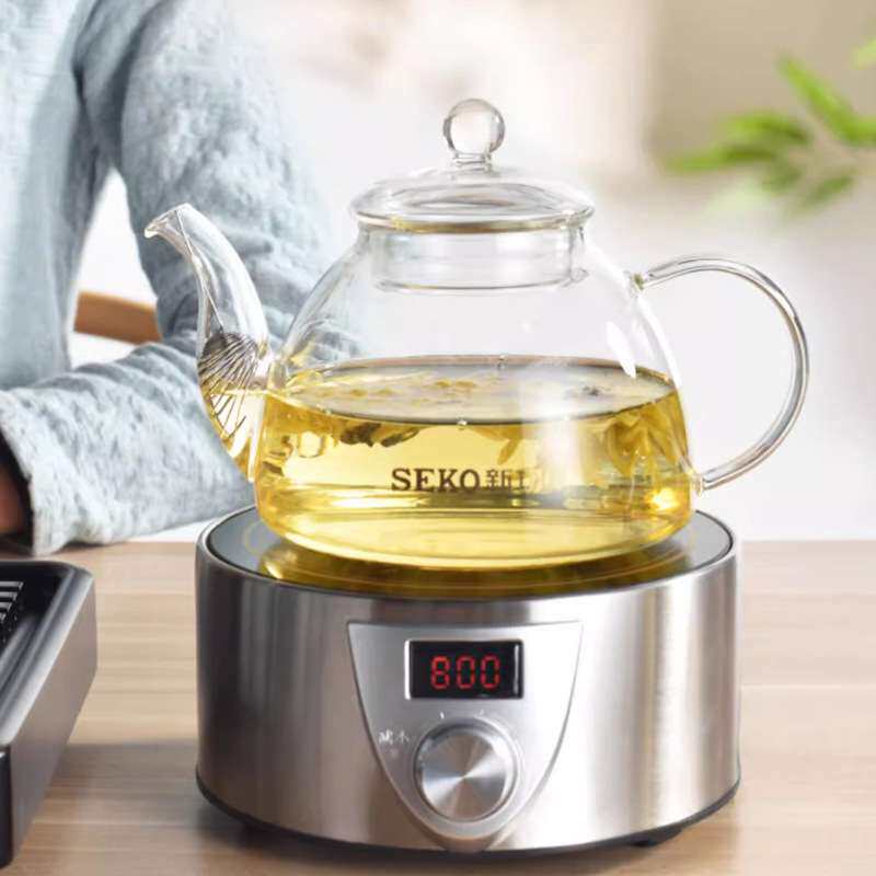 新功围炉煮茶家用室内冬日取暖煮茶器电陶炉烧水烤火炉套装电炉子