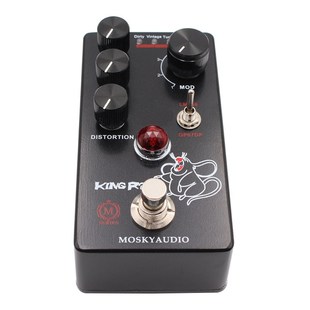 MOSKYAUDIO电吉他效果器KING 2老鼠失真法磁推子过载效果器 RAT