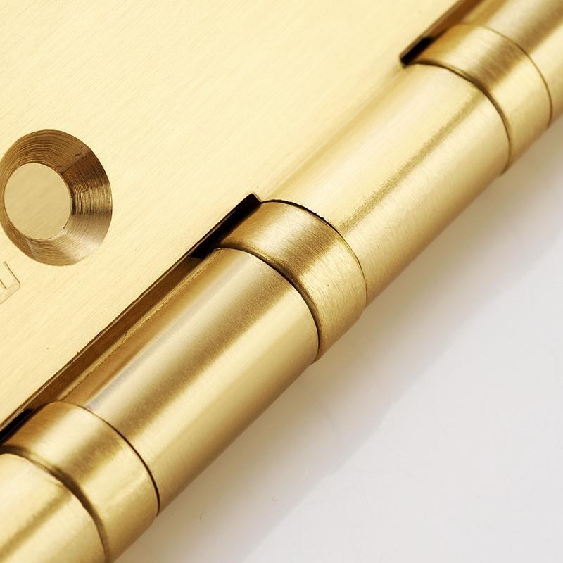 门合页铜加厚重型平开合页木门4寸5寸纯铜合叶全T铜门叶门折页铰