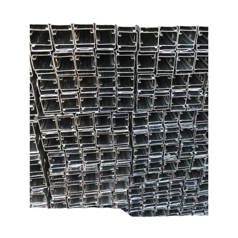 江苏镀锌C型钢太阳能光伏支架横担檩条管道抗震支架有孔管廊支架U