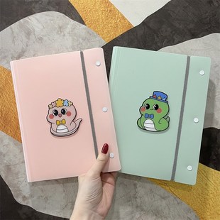 蛇宝宝孕妇孕检报告单收纳册小本a4a5绑带产检档案册便携式 资料册