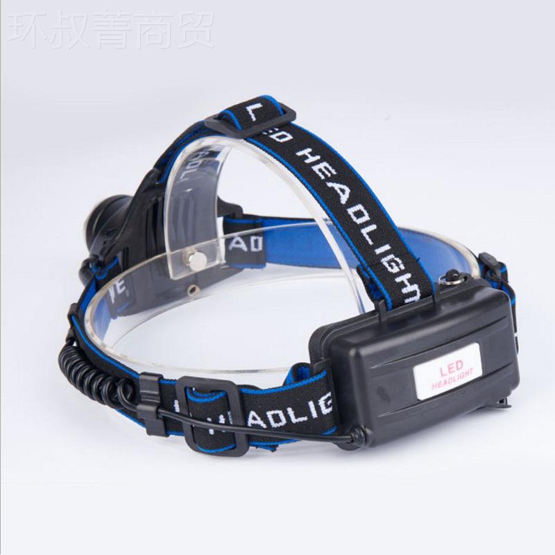 户外野伸缩变焦头灯l 三挡e携17055.01d便T6调焦强光LED营钓鱼头