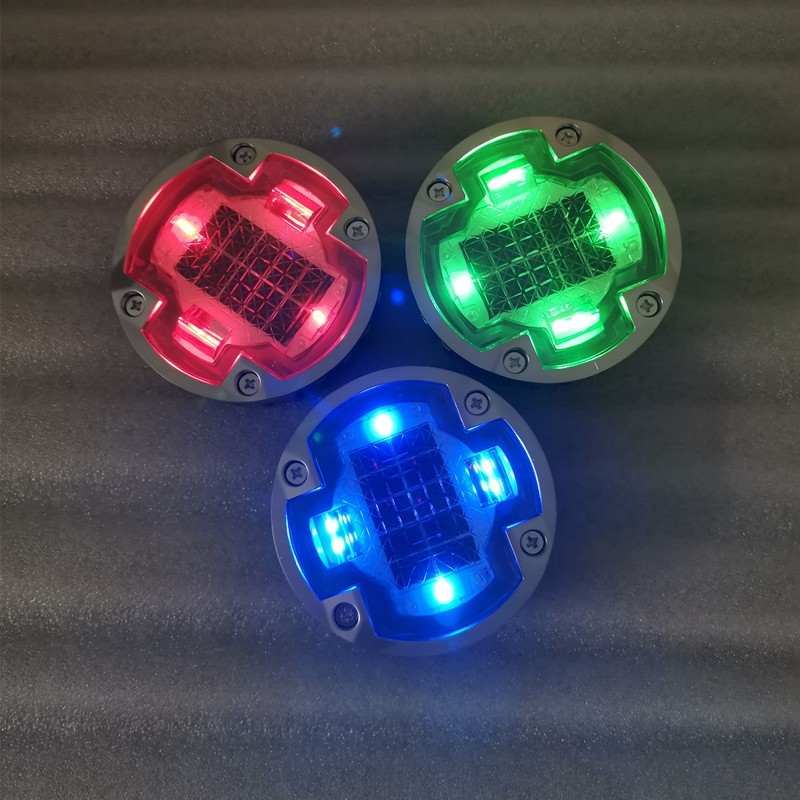 太阳能道钉灯高速公路铸铝地面地埋灯庭院灯爆闪灯反光led警示灯