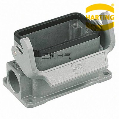 19300101290  harting重载连接器 10芯10针单扣封底底座下壳 M20