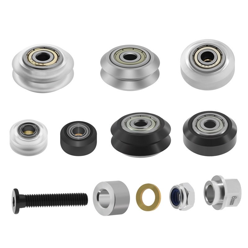 3D打印机配件 Openbuilds塑料滑轮被动轮 POM轮 雕刻机滑车套装