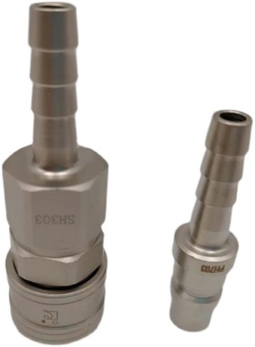 INCO自锁式气动快速接头风管接头老鼠尾接头8mm 10mm母体 SH30 40