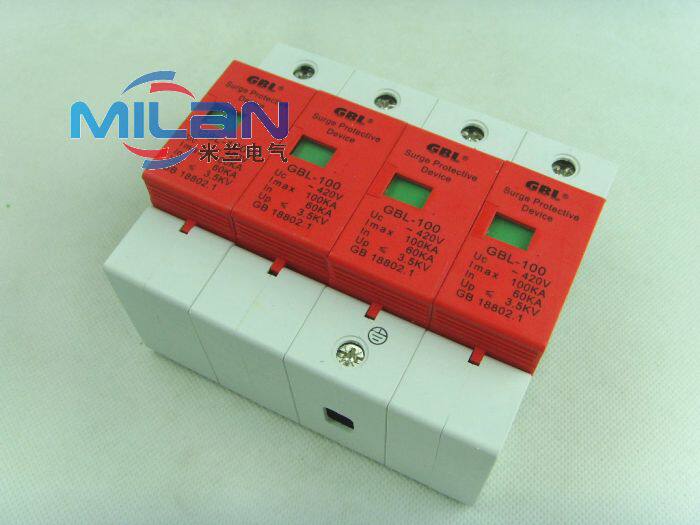电源浪涌保护器 避雷器 防雷器 电涌保护器 GBL 60KA-100KA 4P
