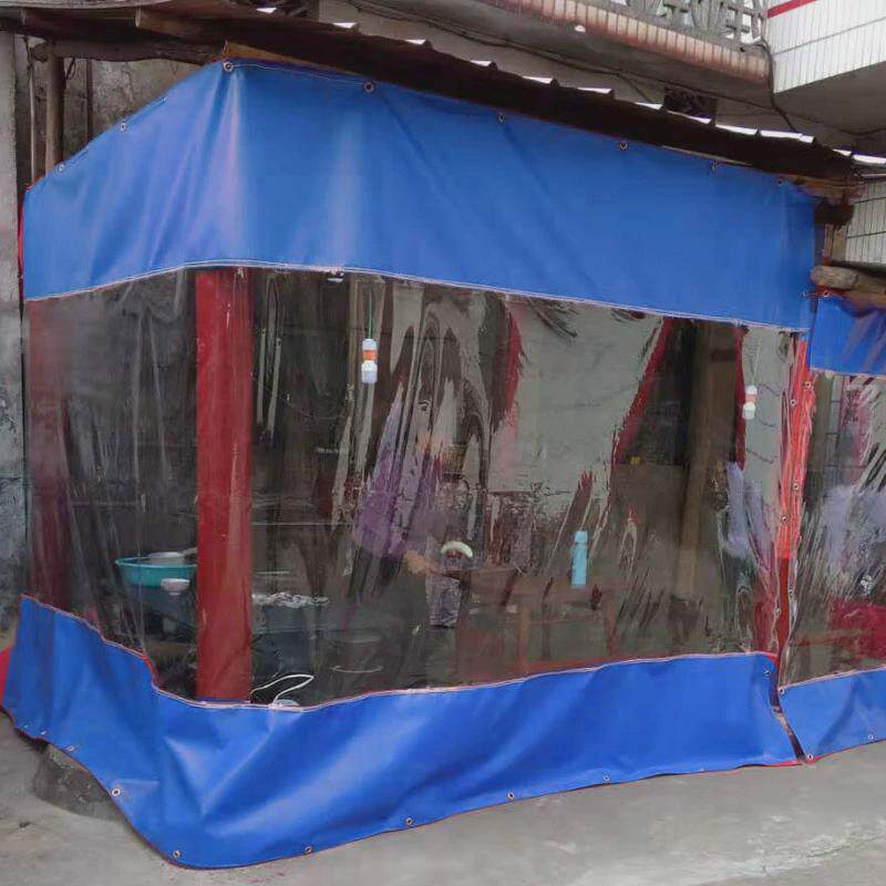 透明防雨布挡雨帘防尘篷布防水布帐篷挡风帘塑料布户外推拉棚新款