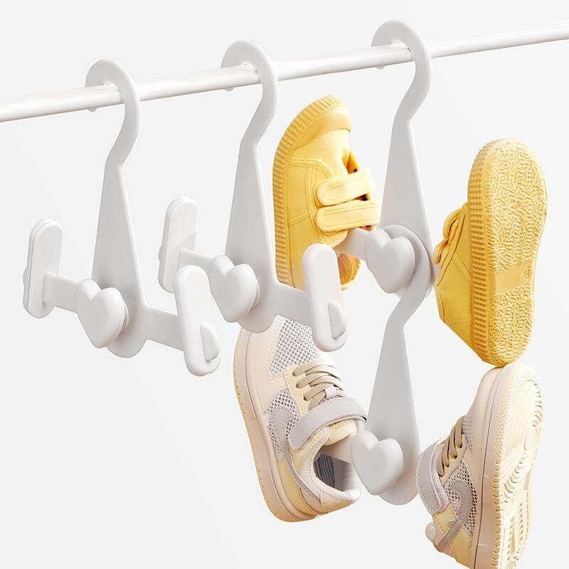 儿童伸缩晒鞋架多功能可伸缩阳台衣架晾鞋挂钩可叠挂收纳挂鞋架子