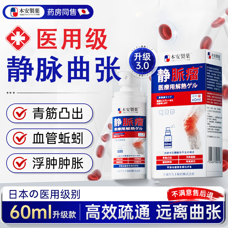 本安静脉曲张冷敷凝胶蚯蚓腿
