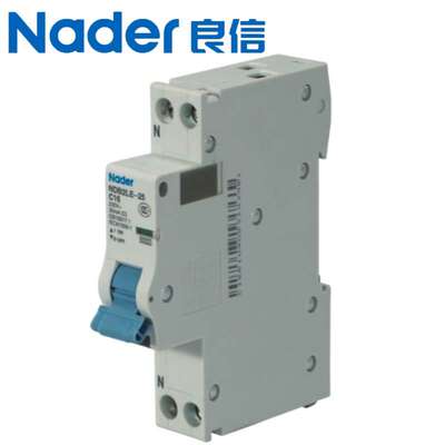 NDB2LE-25C型1P+N小型断路器Nader上海良信电器空气开关6A16A25A