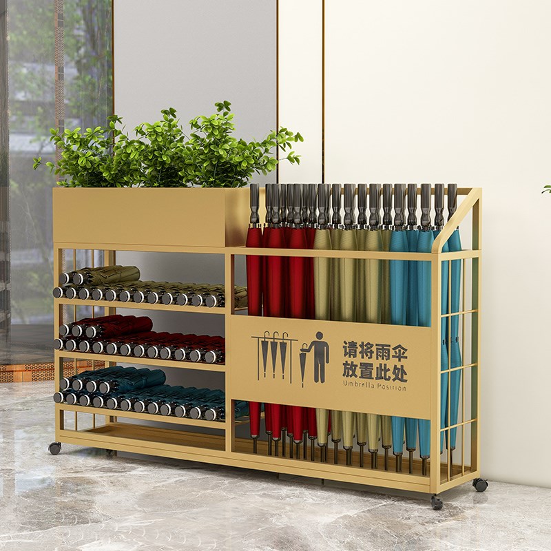 雨伞架收纳架酒店大堂教室门口大容量伞架商用高档雨X伞存放置物