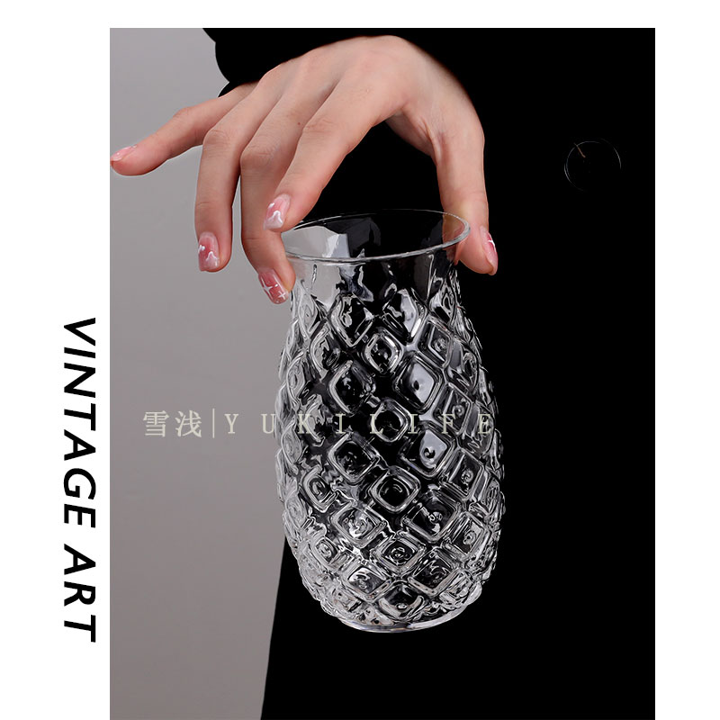 凤梨泡泡杯 凤梨泡泡的清甜飘满夏日 中J古杯啤酒杯茶杯饮料杯水