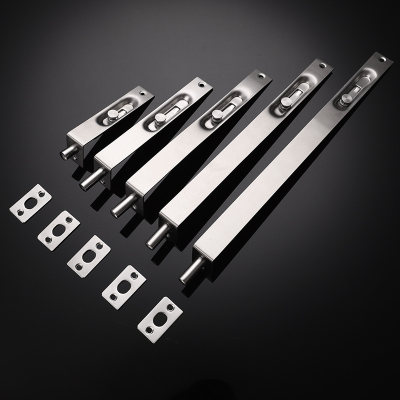 304不锈钢g暗插销子母门双开大门防盗木门暗藏隐形盒式门栓门插销