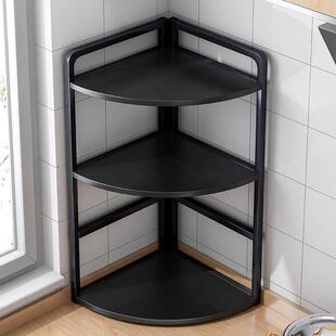 厨房度转角置物架台面角落三角区调味料品架子窄款小尺寸收纳架