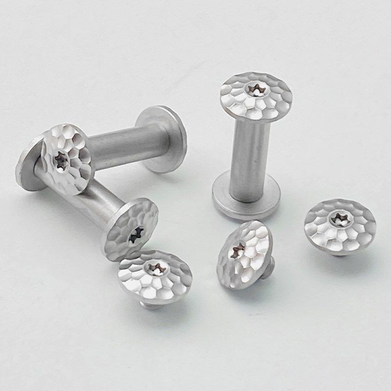 DIY刀具制作螺丝钉 刀柄对锁扣铆钉 折叠刀主轴梅花头刀柄螺丝钉