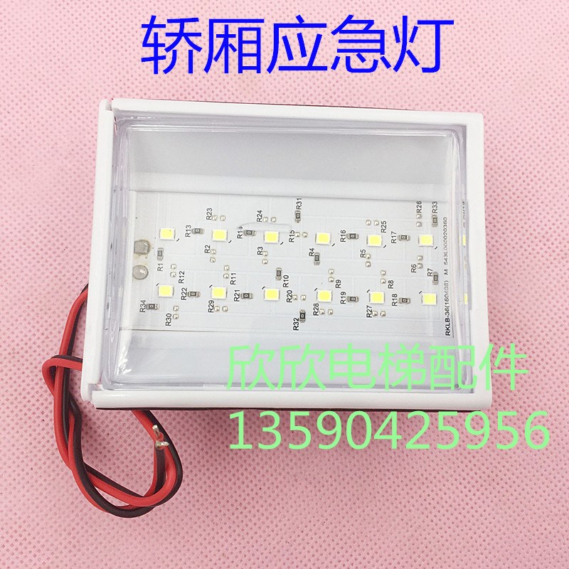 电梯应急照明灯LED灯头 轿厢RKLB12/DC12V 6V 24V 停电应急照明灯