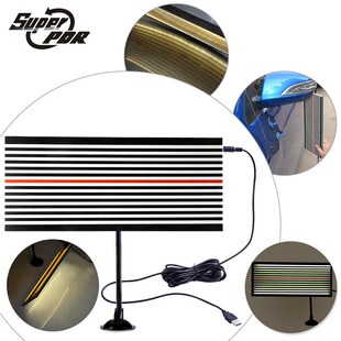 汽车凹痕修复整平灯pdr工具凹痕检测板吸盘USB条纹LED灯钣金工具