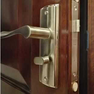 把手套装门锁室内卧室实木门锁静音执手房门卫生间家用双锁舌