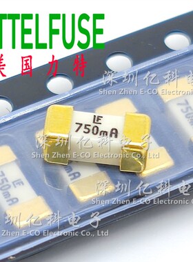 0451.750MRL美国力特1808贴片陶瓷保险丝管LF 750mA 125V 快熔断