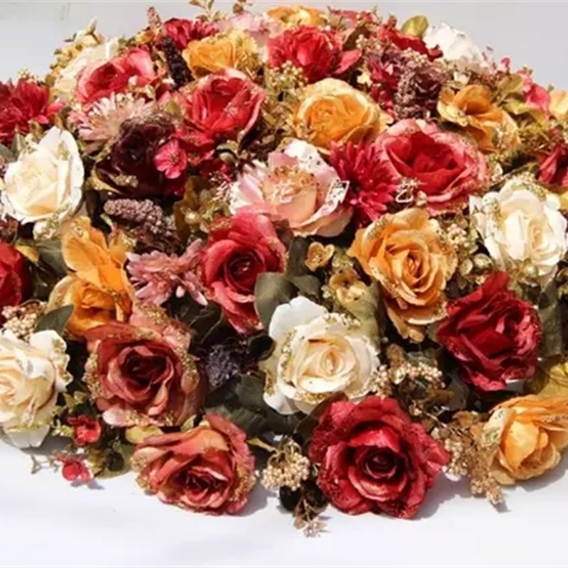 轻奢仿真花艺摆件套装复古假花装饰花绢花摆设客厅餐桌插花卉家饰