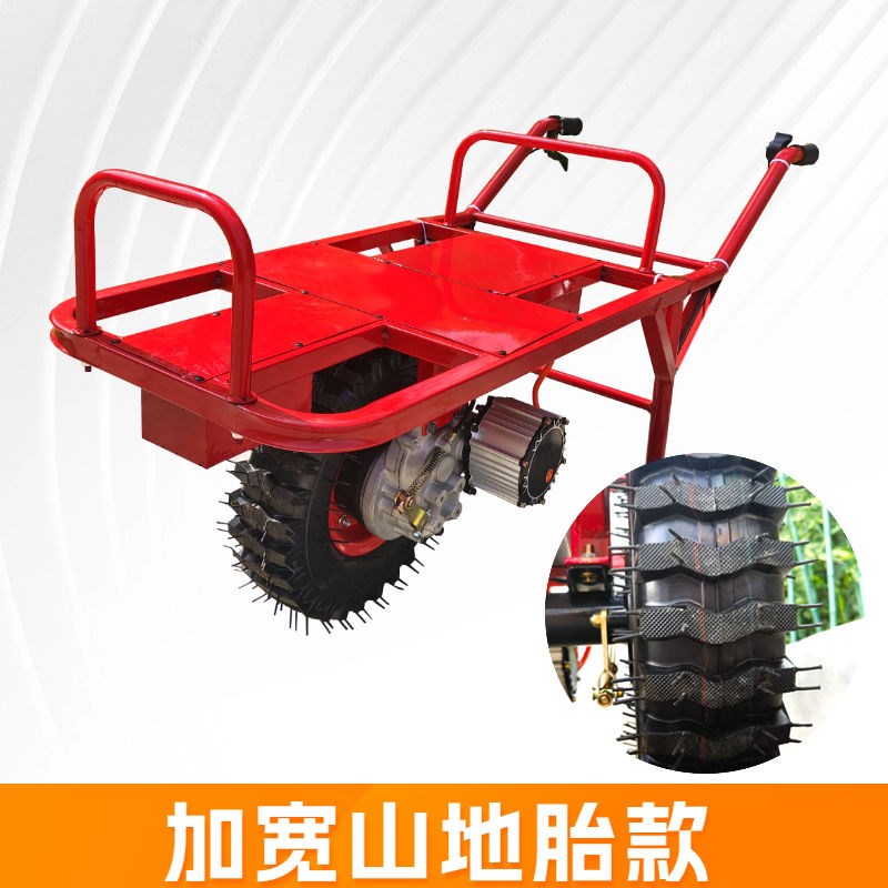 电动鸡公车农用电动独轮车单轮手推车爬坡渡轮果园运输搬运车