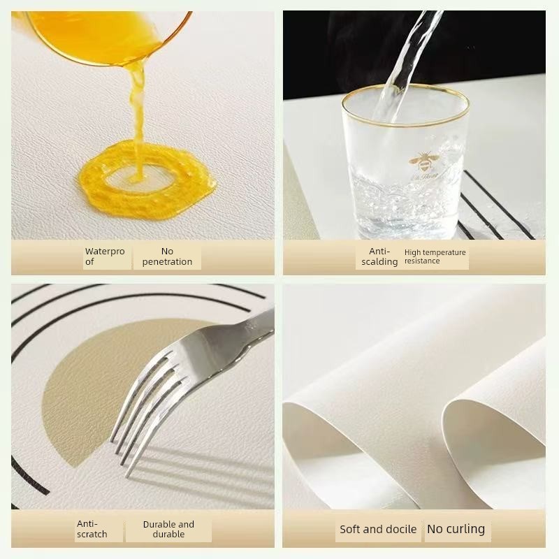 星星人玄关鞋柜垫防尘可擦免洗餐边柜垫子电视柜酒柜防脏皮革桌垫