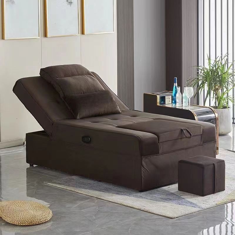 足浴桑拿按摩床沐足洗浴躺椅足疗沙发电动款洗脚采耳按摩修脚一体