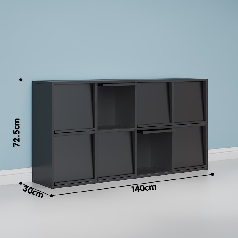 简约格子柜定制门书架书柜带门定制木门铁艺门亚克力门