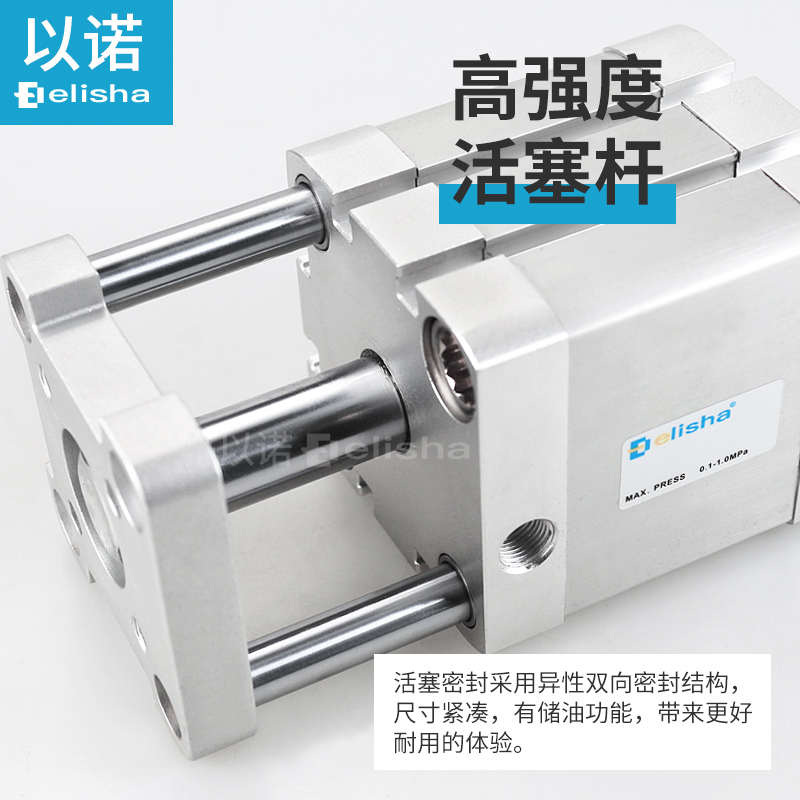 带导杆挡板薄型气缸ADNGF32/40-10-15-20-25-30-35-40-45-50-P-A