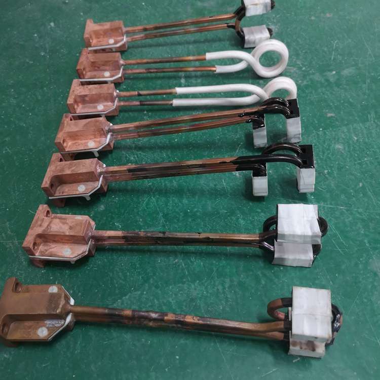 高频感应加热机线圈铜管加热器钎焊机加热头模头配件订制