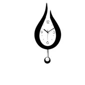 甄选水滴亚克力挂钟摇摆简约时钟家用客厅装 墙壁 饰钟静音卧室欧式