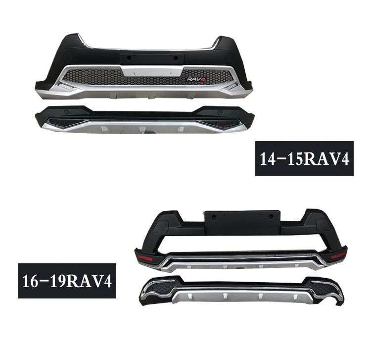 适用于14-1f5年老款RAV4前后保险杠防护杠16-19新款荣放大包围改