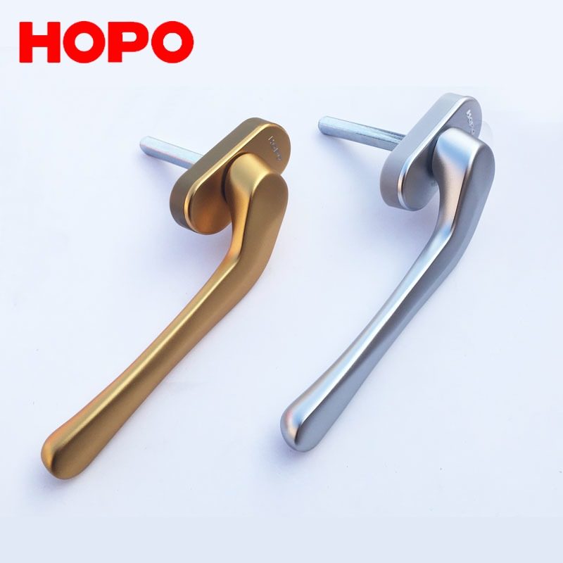 HOPO五金f好博把手执手超薄PH103方轴执手玻璃窗歪脖子窗户扁把手