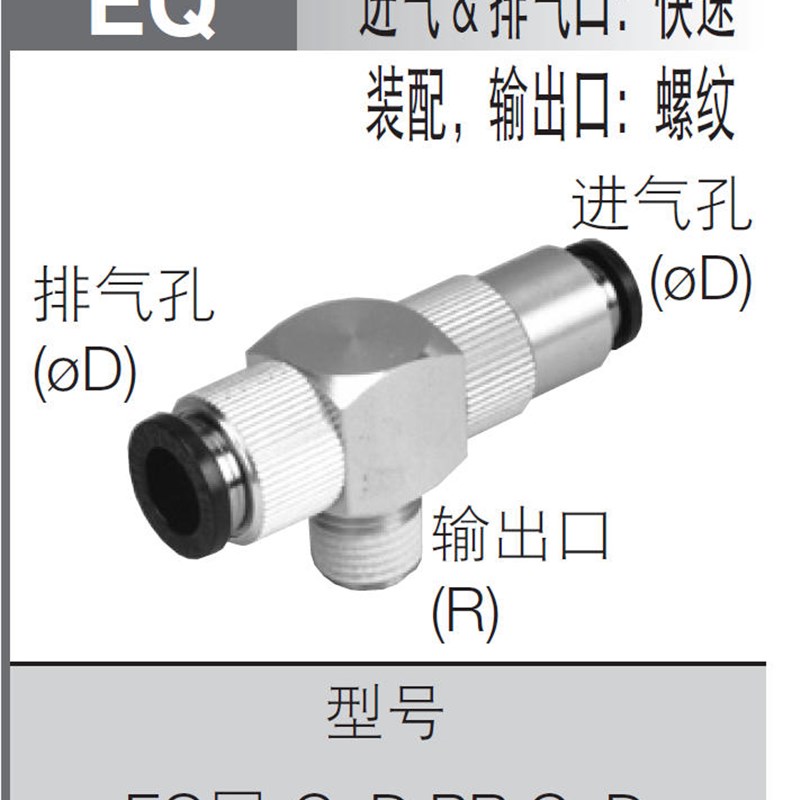 日本PISCO快速排气阀 EQ01-C04P01C08