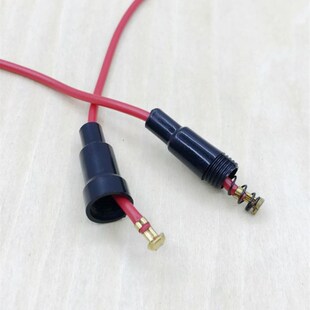 10条 保险丝管座5x20mm 保险座带线 保险丝套管接线式保险管盒