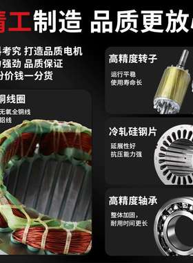 YEJ电磁制动三相异步电动机刹车电机YEJ8024-0.75KW1.5/2.2KW机械