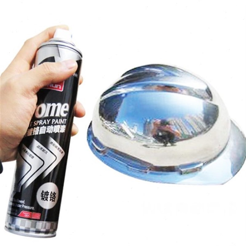 镀铬自喷漆摩托汽车轮毂修复涂鸦不锈钢金属镜面电镀自动手喷漆罐