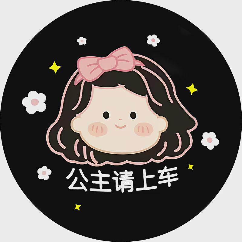 公主请上车迎宾灯车门照地灯汽车载氛围气装饰灯免接线无线投新款