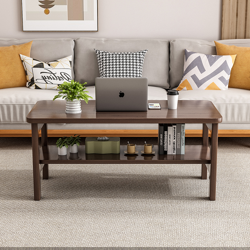 可折叠茶几双层客厅小户型家用非实木小桌子简易茶桌学习电脑矮桌