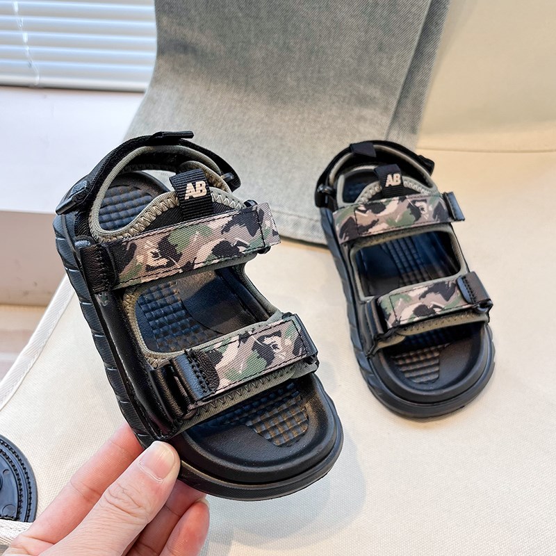 儿童运动凉鞋男童鞋子夏季透气防滑男宝沙滩鞋2024新款百搭休闲鞋