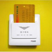 86型 三线制延时20秒 插卡取电开关 宾馆酒店开关 节能开关 华迅