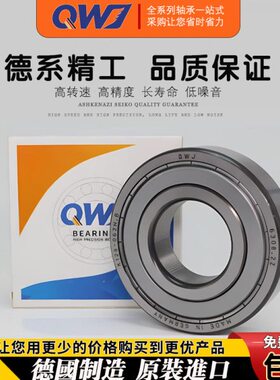 德国QWJ深沟球进口轴承62312/62313/62314RS/P5高速轴承静音