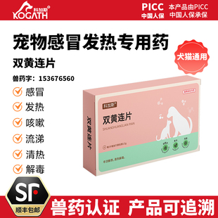 科加斯宠物双黄连片猫咪感冒药咳嗽流鼻涕猫鼻支治疗药狗狗打喷嚏