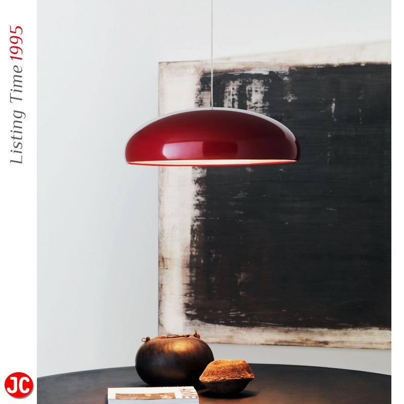 意大利Fontana Pangen红色岛吊灯简约现代卧室书W房中古餐厅吊灯