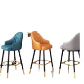 甄选吧台椅子可升降转椅轻奢现简约前台收银脚凳美甲酒吧凳子