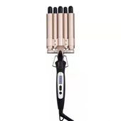 甄选热销五管电卷发器水波纹夹板 蛋卷头波浪烫发器蛋卷羊毛卷电