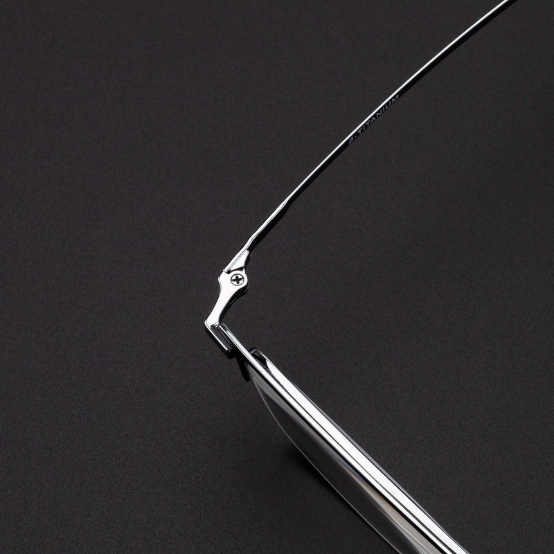 一件代发包邮纯钛老花镜男中老年E水晶玻璃镜片半框时尚新款